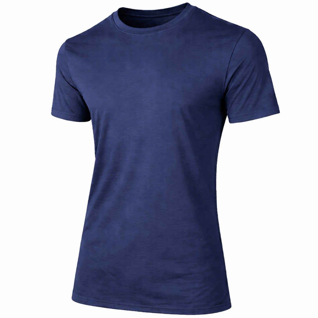 Men’s Short Sleeve Fashion Stretch Rayon Tees (M–3XL): Black / M