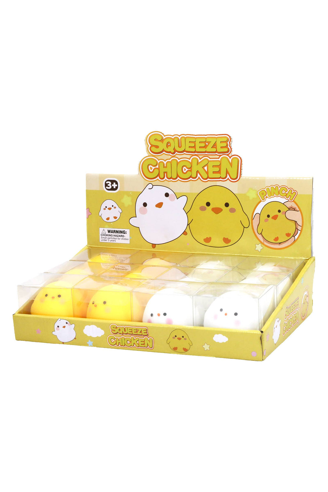 Chubby Baby Chick Soft Fluffy Slime Filled Squishy Toy: ASSORTED / ONE SIZE
