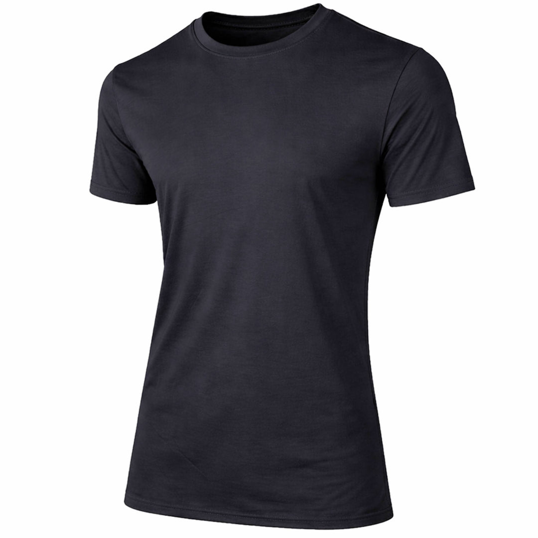 Men’s Short Sleeve Fashion Stretch Rayon Tees (M–3XL): Black / M