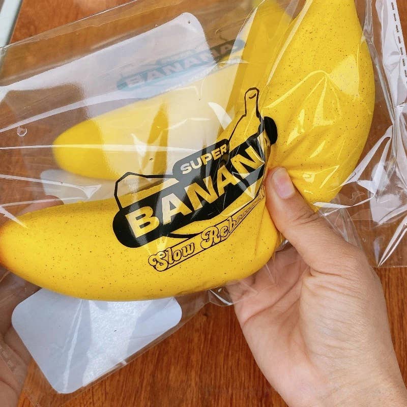 Simulation Banana Squishy Slow Rising Stress Relief Squeeze Toy: Banana flesh / 1 pc