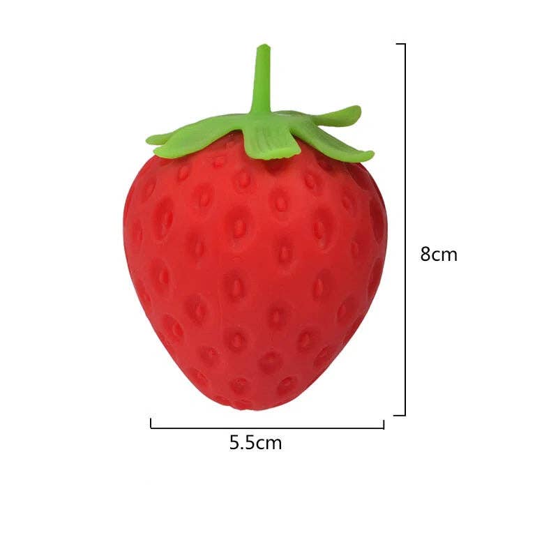 Simulation Strawberry Squishy Toy Slow Rising Stress Relief Squeeze Toy: Strawberry / 1 pc
