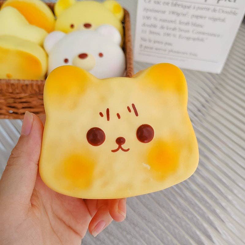 Realistic Food Bread Squishy Slow Rising Stress Relief Sensory Fidget Toy: Bread-chick / 1 pc