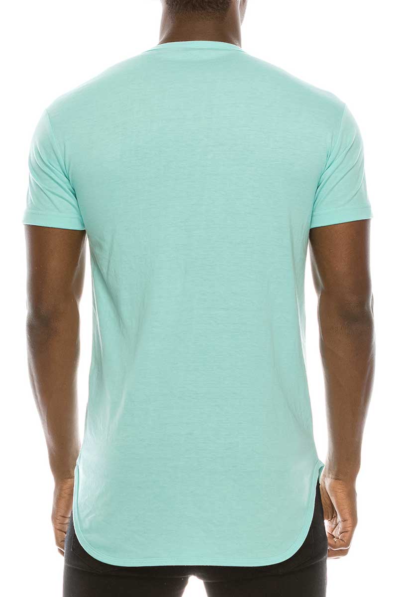 TS270 Elongated T-shirts (Prepack): Charcoal / A Pack (s-m-l-xl)-6pcs