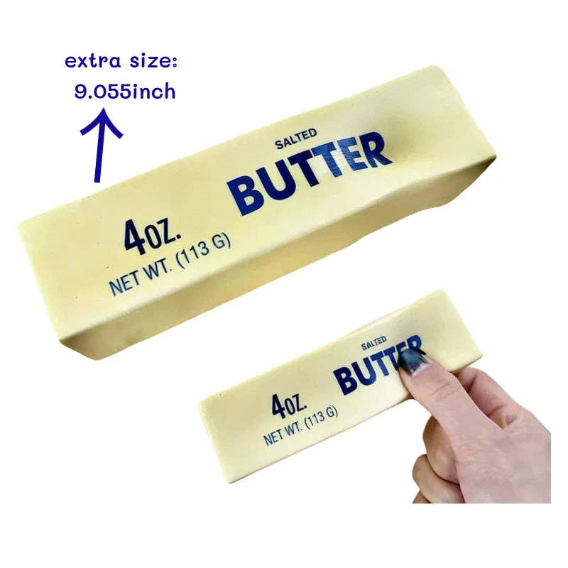 Realistic Butter Stick Squishy Slow Rising Stress Relief Sensory Fidget Toy: Waffle grid chocolate / 1 pc