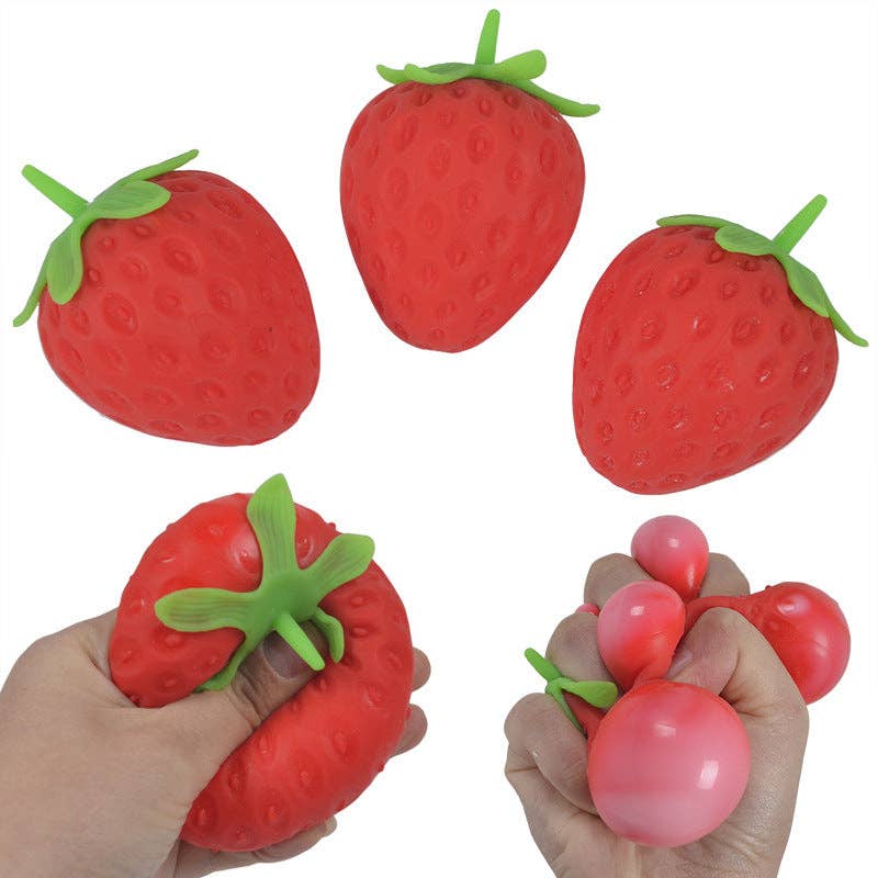 Simulation Strawberry Squishy Toy Slow Rising Stress Relief Squeeze Toy: Strawberry / 1 pc
