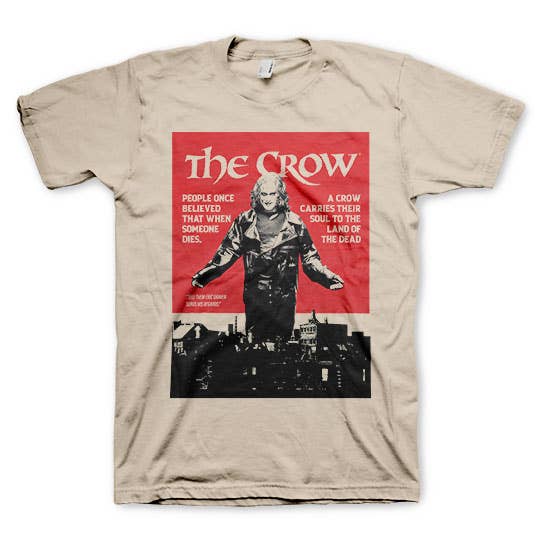 The Crow- Poster Cream - Graphic Tee: S