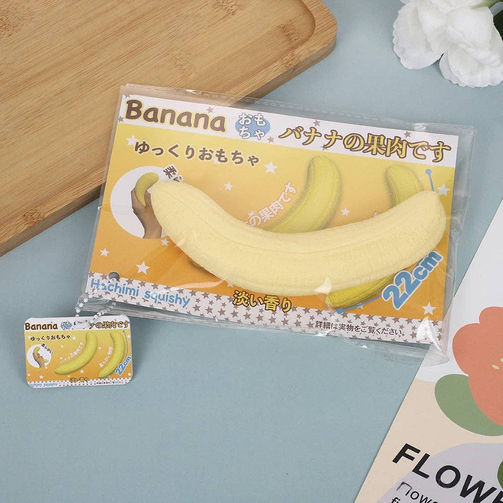 Simulation Banana Squishy Slow Rising Stress Relief Squeeze Toy: Banana flesh / 1 pc