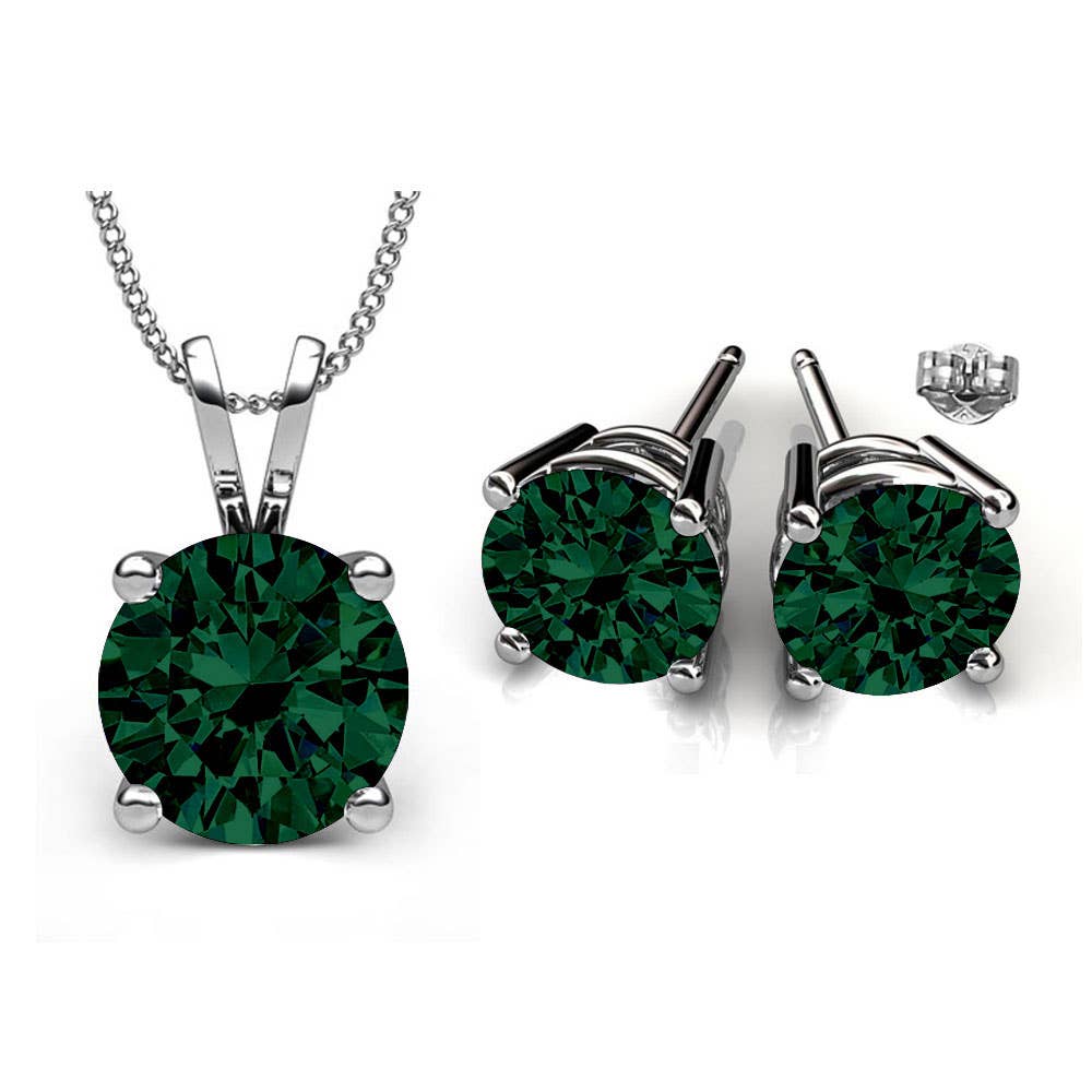 Minimalist Swarovski Crystal Set: Crystal