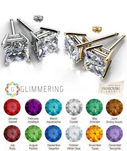 Handmade Holiday BOGO: Luxe Swarovski Earrings -GET ONE FREE: April- Clear Crystal