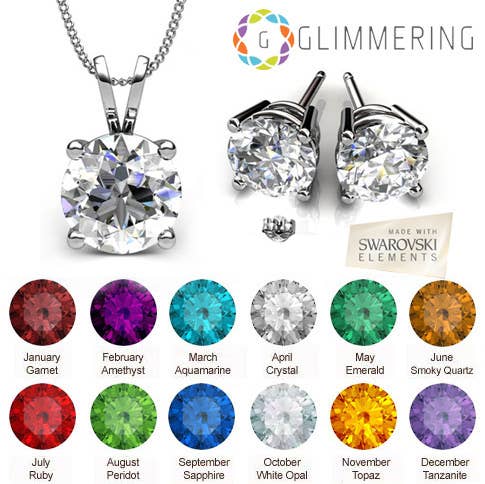 Minimalist Swarovski Crystal Set: Crystal