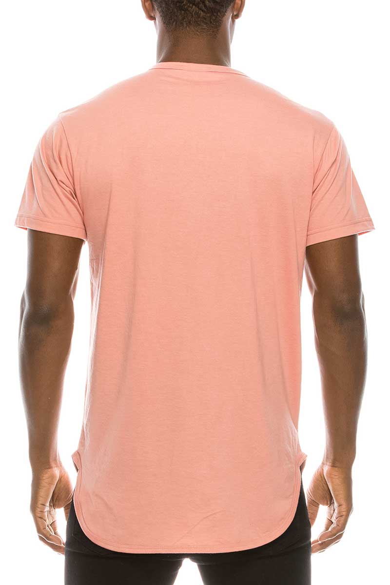 TS270 Elongated T-shirts (Prepack): Charcoal / A Pack (s-m-l-xl)-6pcs