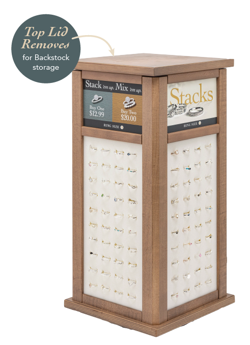 Stack Ring Starter Package: 160 Assorted Stack Rings