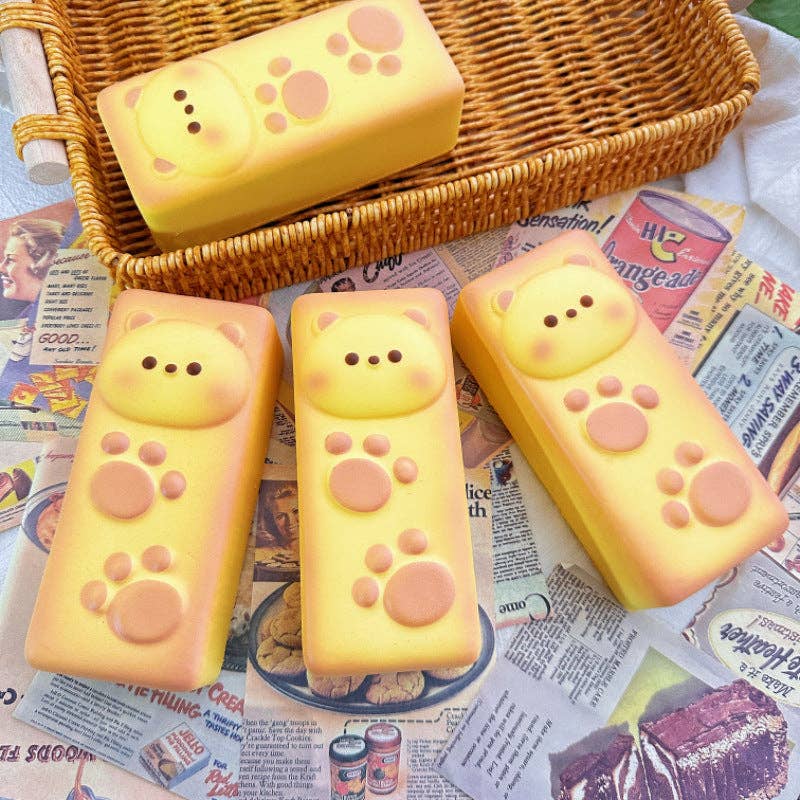 Realistic Food Bread Squishy Slow Rising Stress Relief Sensory Fidget Toy: Bread-chick / 1 pc