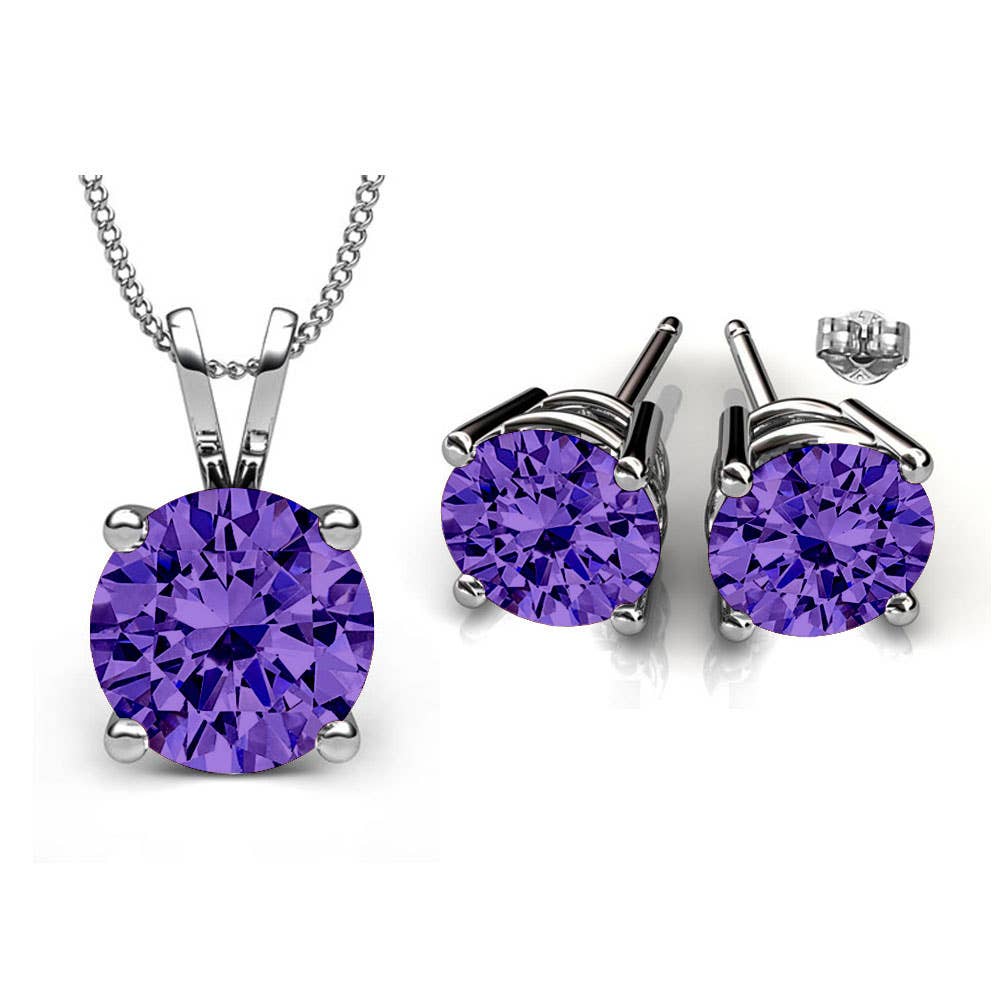 Minimalist Swarovski Crystal Set: Crystal