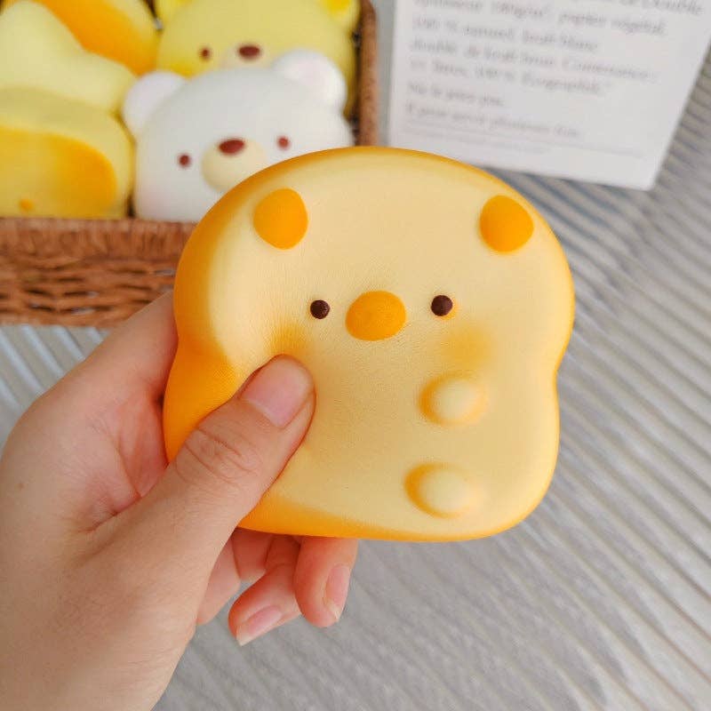 Realistic Food Bread Squishy Slow Rising Stress Relief Sensory Fidget Toy: Bread-chick / 1 pc