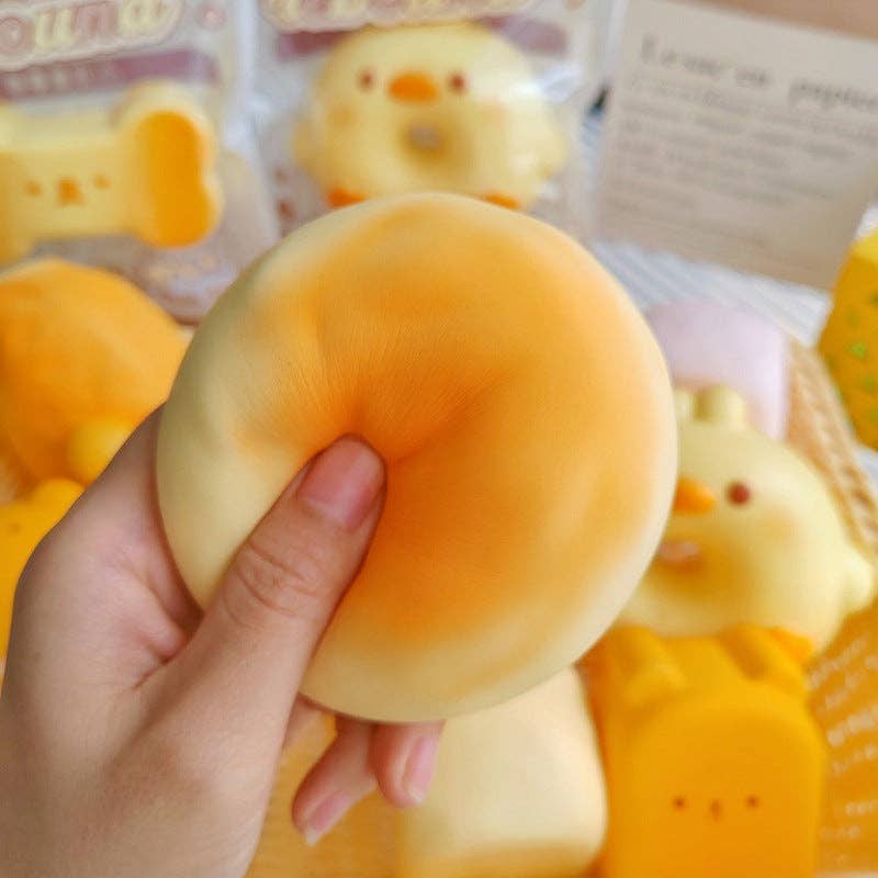 Realistic Food Bread Squishy Slow Rising Stress Relief Sensory Fidget Toy: Bread-chick / 1 pc