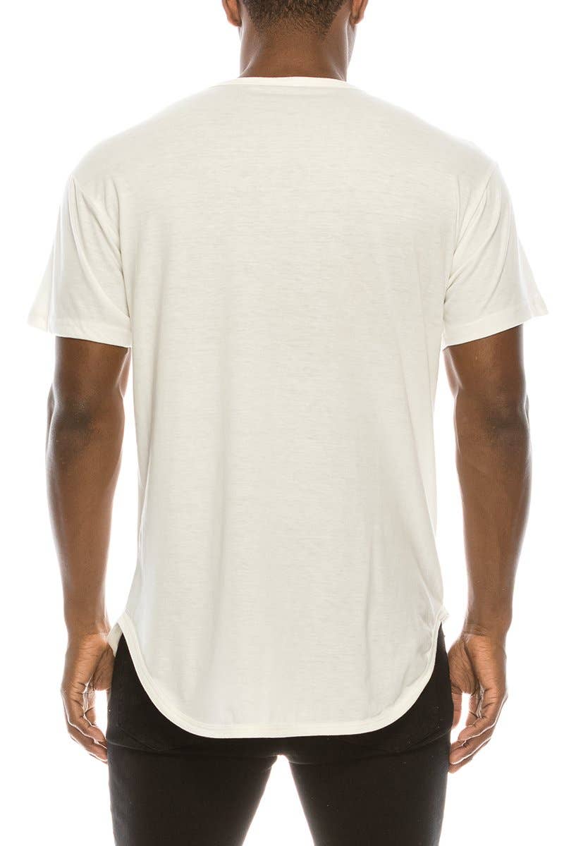 TS270 Elongated T-shirts (Prepack): Charcoal / A Pack (s-m-l-xl)-6pcs