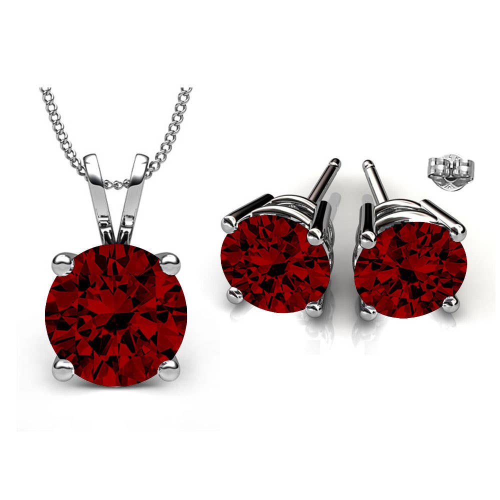Minimalist Swarovski Crystal Set: Crystal