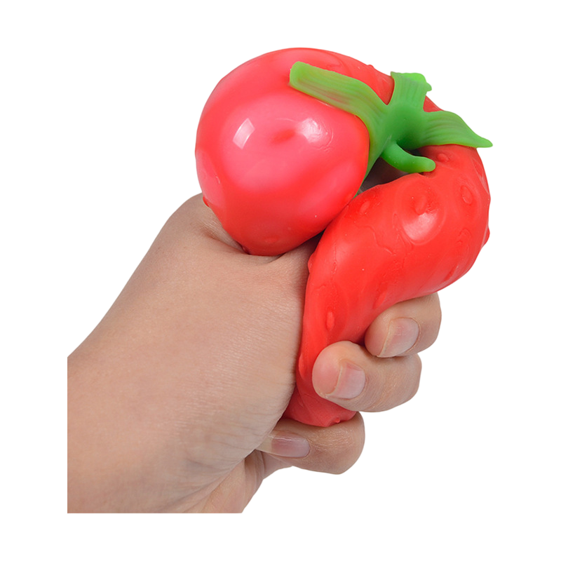 Simulation Strawberry Squishy Toy Slow Rising Stress Relief Squeeze Toy: Strawberry / 1 pc