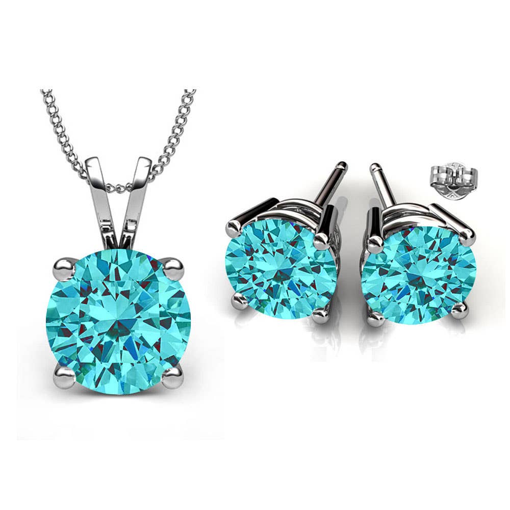 Minimalist Swarovski Crystal Set: Crystal