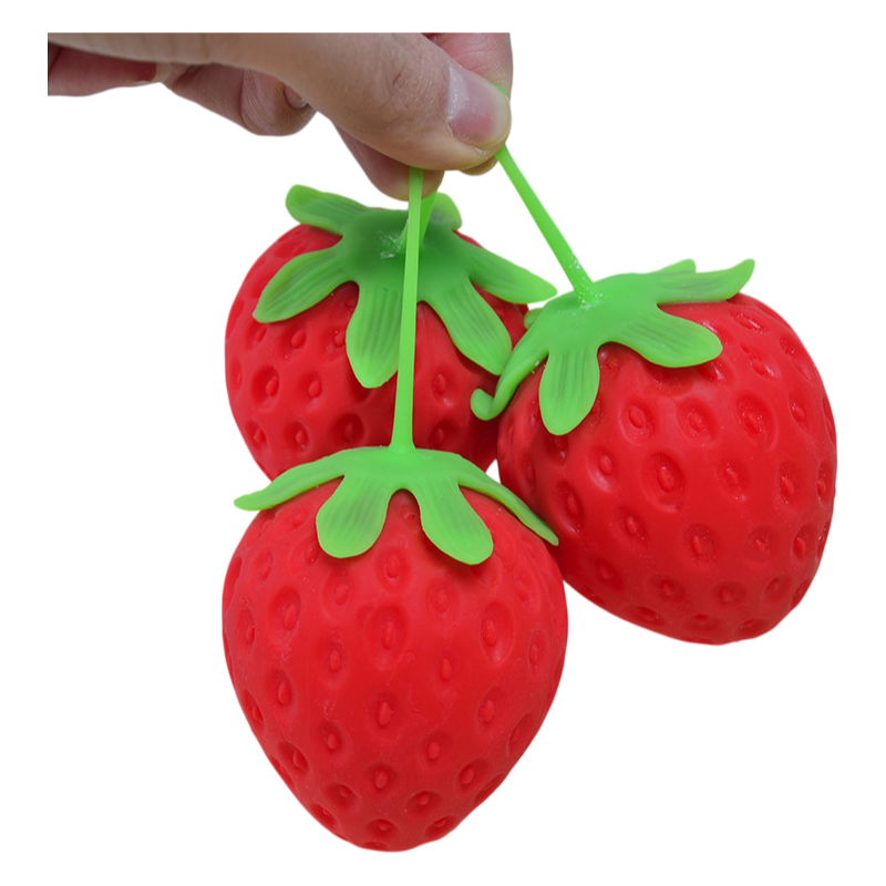 Simulation Strawberry Squishy Toy Slow Rising Stress Relief Squeeze Toy: Strawberry / 1 pc