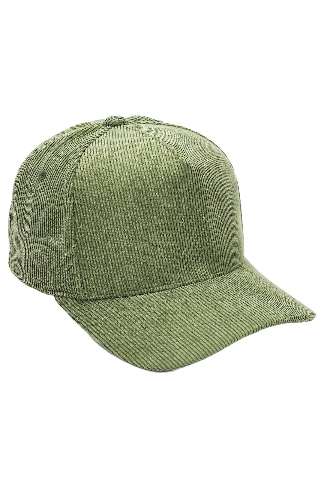 Premium Corduroy Solid Baseball Cap: OLIVE / ONE SIZE