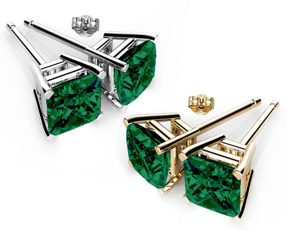 Handmade Holiday BOGO: Luxe Swarovski Earrings -GET ONE FREE: April- Clear Crystal