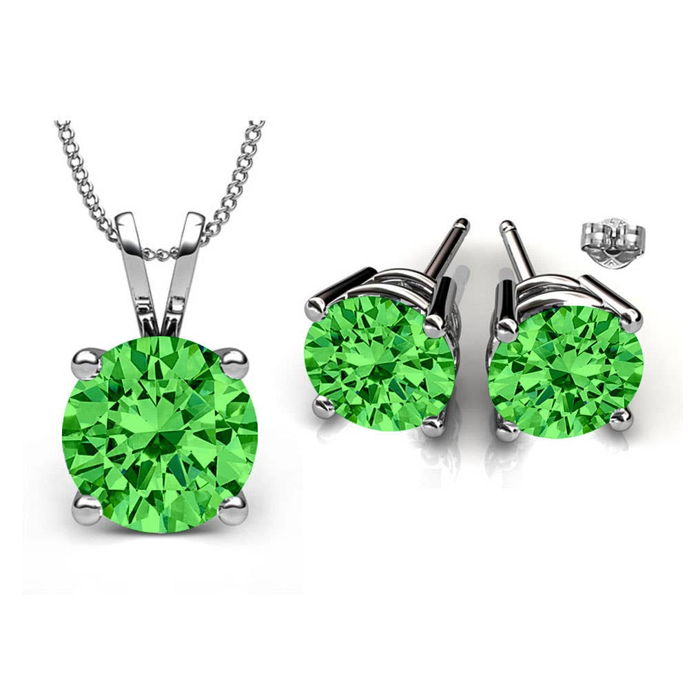 Minimalist Swarovski Crystal Set: Crystal