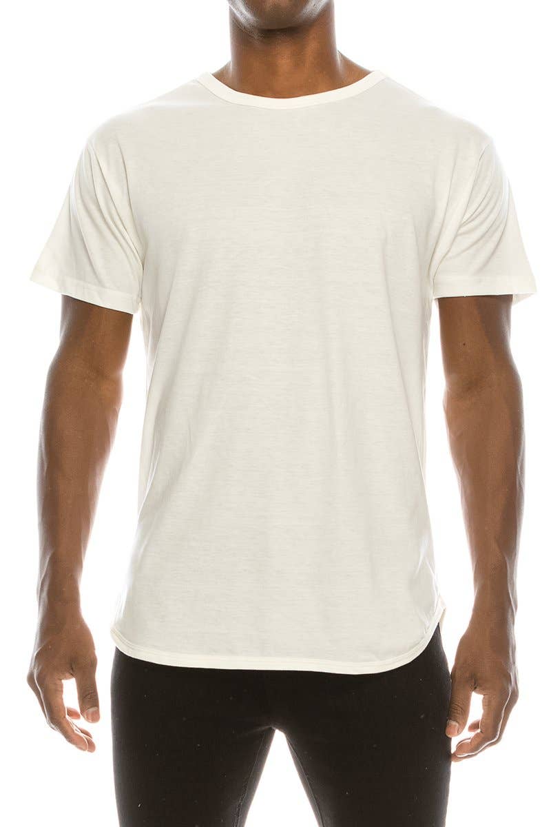 TS270 Elongated T-shirts (Prepack): Charcoal / A Pack (s-m-l-xl)-6pcs