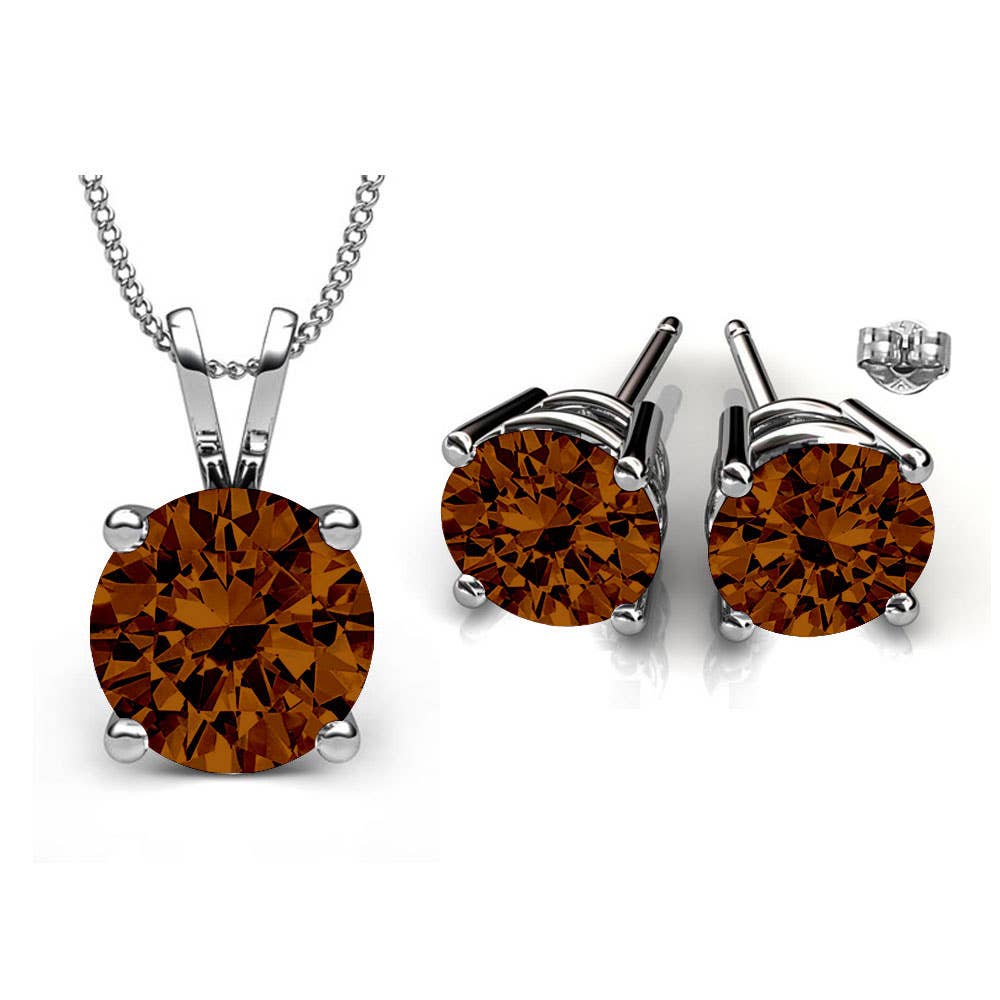 Minimalist Swarovski Crystal Set: Crystal