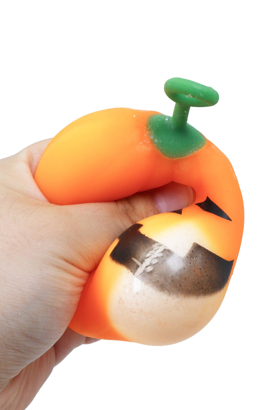 Halloween Jack-o-Lantern Fluffy Slime Filled Squishy Toy: ORANGE / ONE SIZE