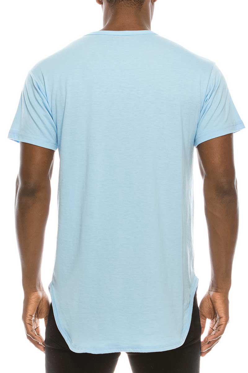 TS270 Elongated T-shirts (Prepack): Charcoal / A Pack (s-m-l-xl)-6pcs