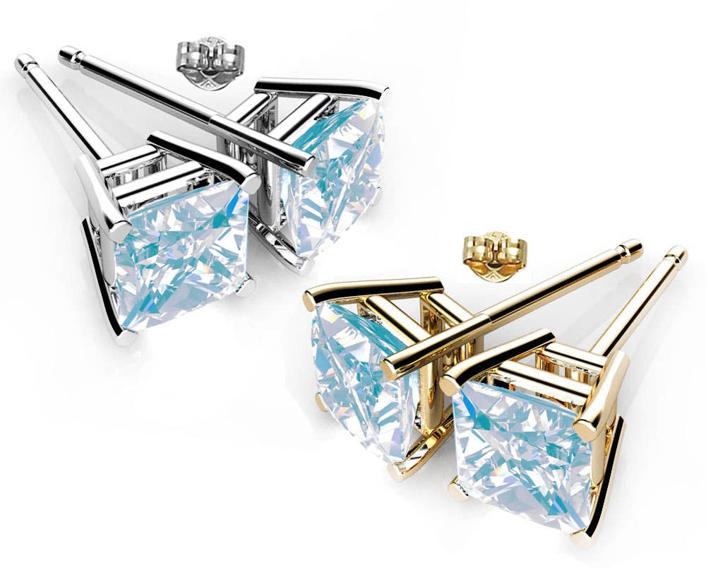 Handmade Holiday BOGO: Luxe Swarovski Earrings -GET ONE FREE: April- Clear Crystal