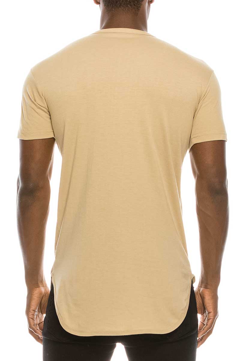 TS270 Elongated T-shirts (Prepack): Charcoal / A Pack (s-m-l-xl)-6pcs