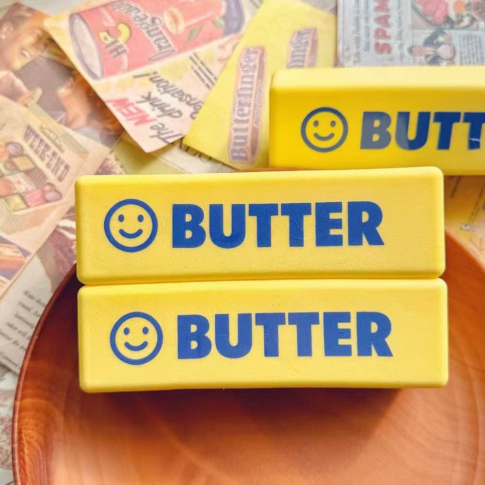 Realistic Butter Stick Squishy Slow Rising Stress Relief Sensory Fidget Toy: Waffle grid chocolate / 1 pc