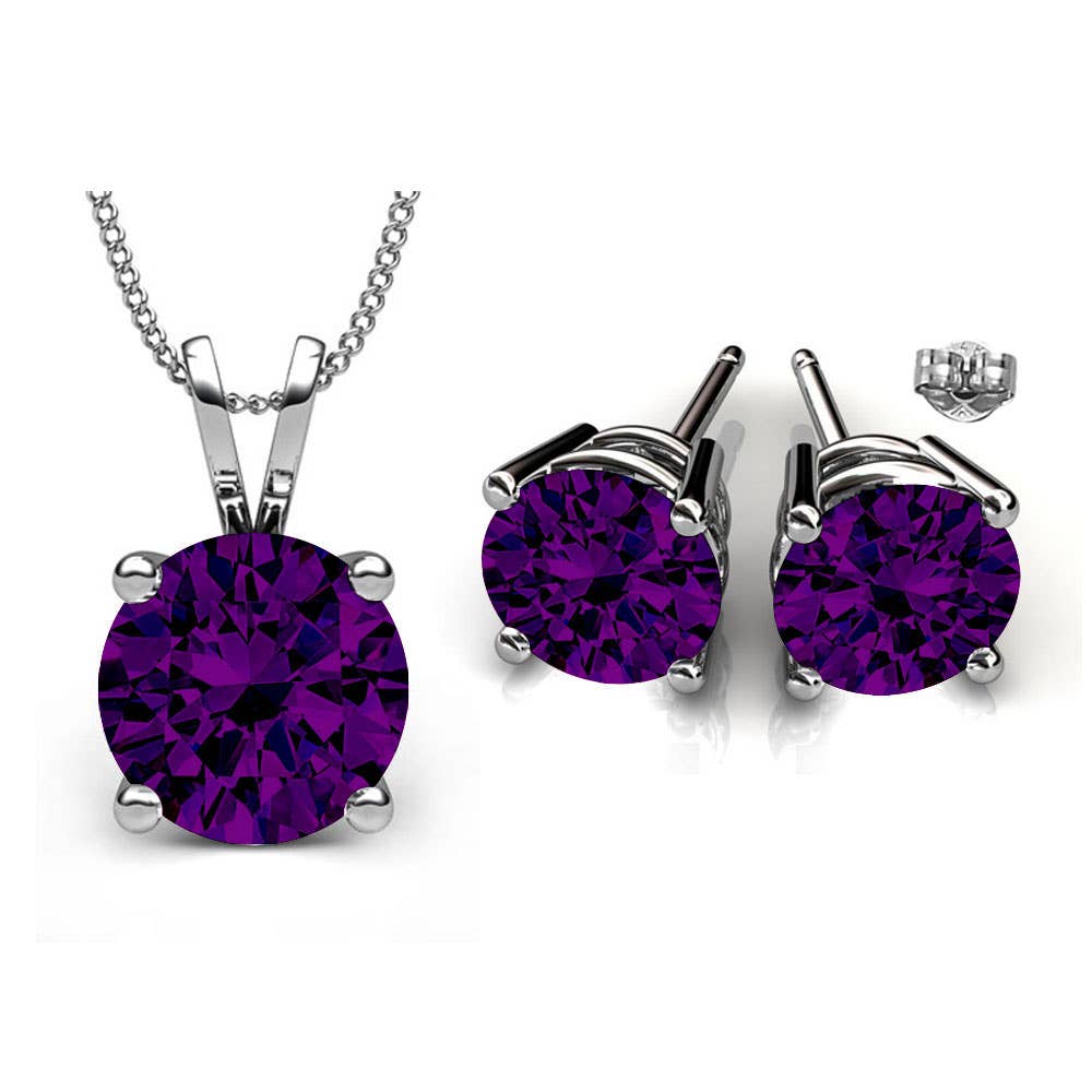 Minimalist Swarovski Crystal Set: Crystal