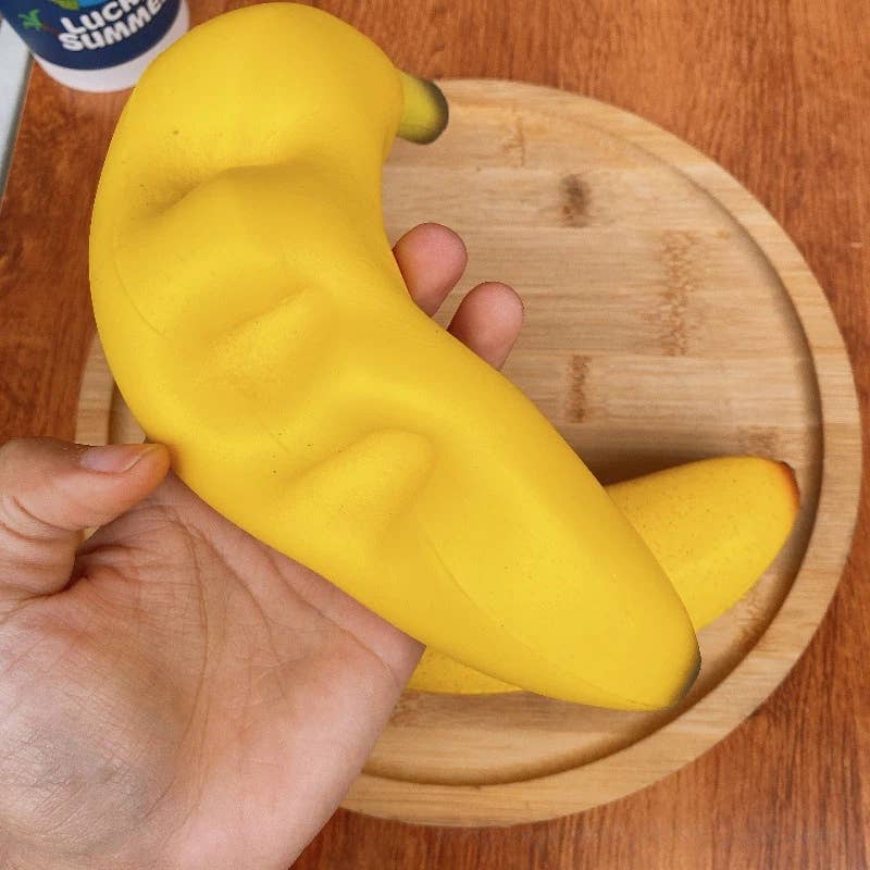Simulation Banana Squishy Slow Rising Stress Relief Squeeze Toy: Banana flesh / 1 pc