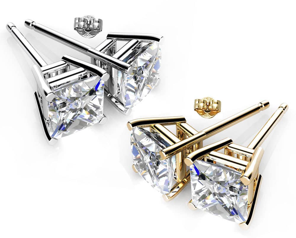 Handmade Holiday BOGO: Luxe Swarovski Earrings -GET ONE FREE: April- Clear Crystal