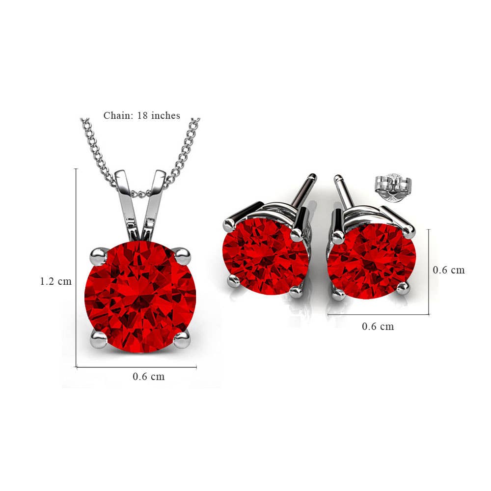 Minimalist Swarovski Crystal Set: Crystal