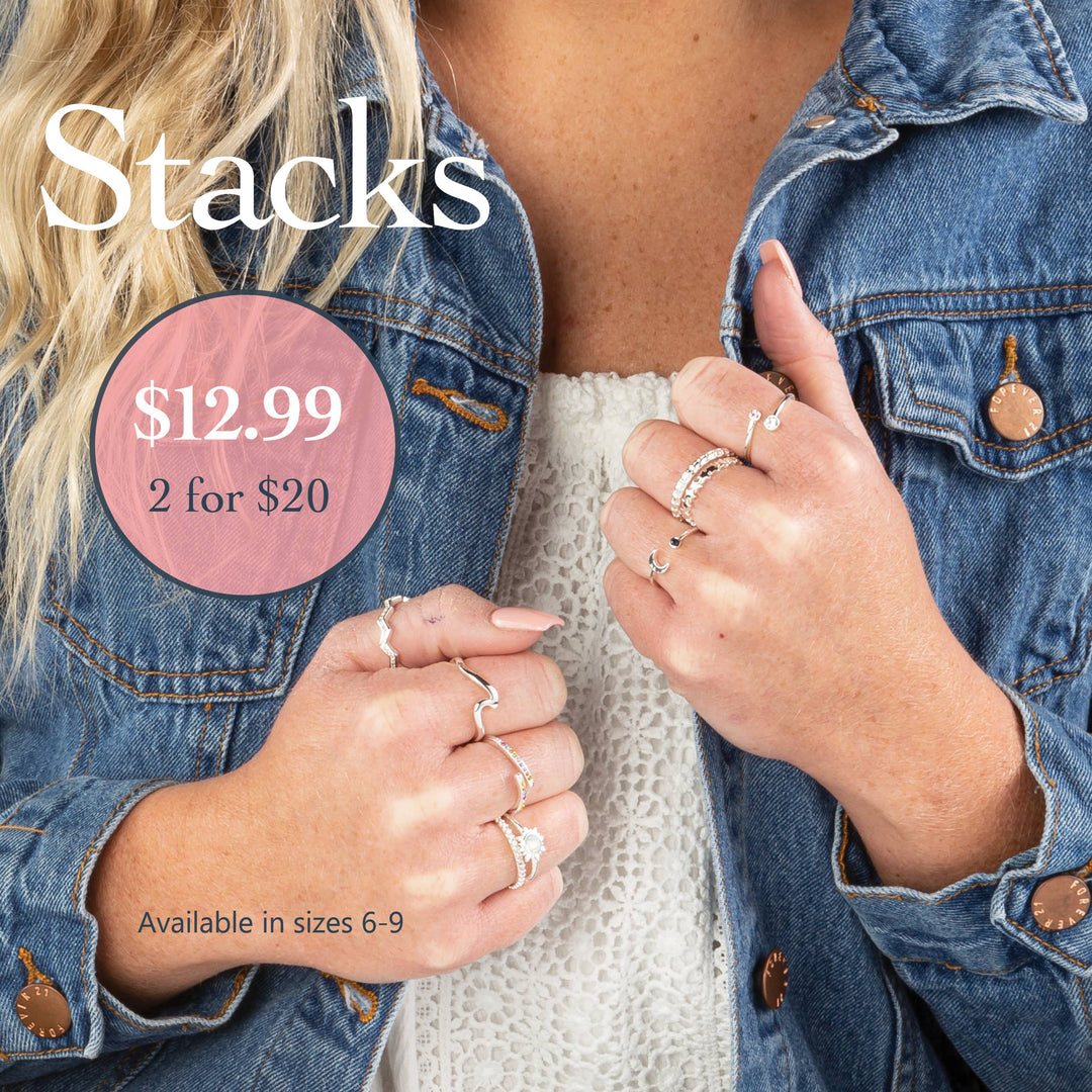 Stack Ring Starter Package: 160 Assorted Stack Rings