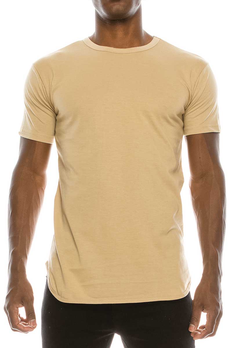 TS270 Elongated T-shirts (Prepack): Charcoal / A Pack (s-m-l-xl)-6pcs