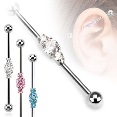 3 linked CZ industrial Barbell