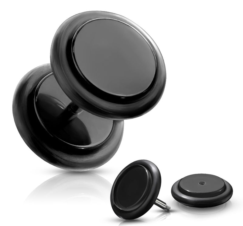 Fake plug earrings hot sale