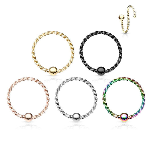 Fixed Ball Twisted Rope Bendable Hoops