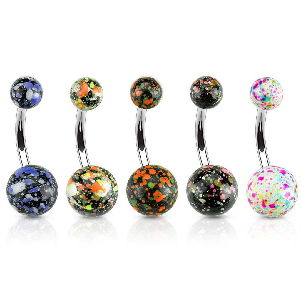 Splatter Ball Navel Ring